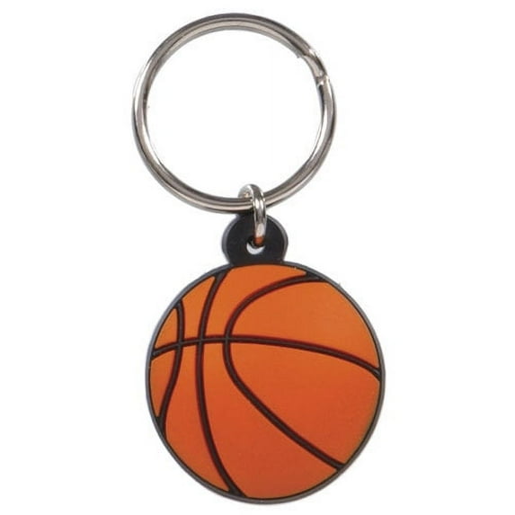 Hillman Group 711581 Carded PVC Basketball Keychain - 3 Piece