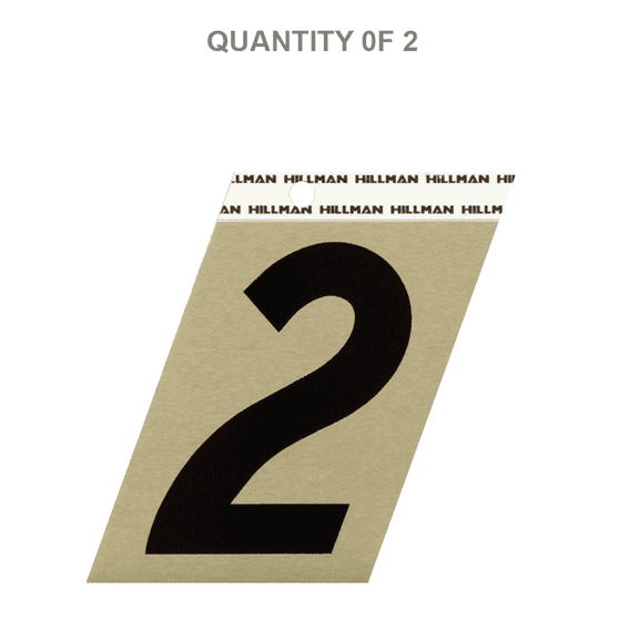 The Hillman Group 3-Inch Aluminum Angle-Cut Number 2