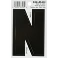 thumbnail image 1 of Hillman Group 841530 3 in. Black Glossy Vinyl Die-Cut Adhesive Letter - N, 1 of 1