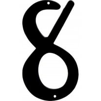 Hillman Group 841632 4 in. Nail-On Black Aluminum House Number - 8 - 3 Piece