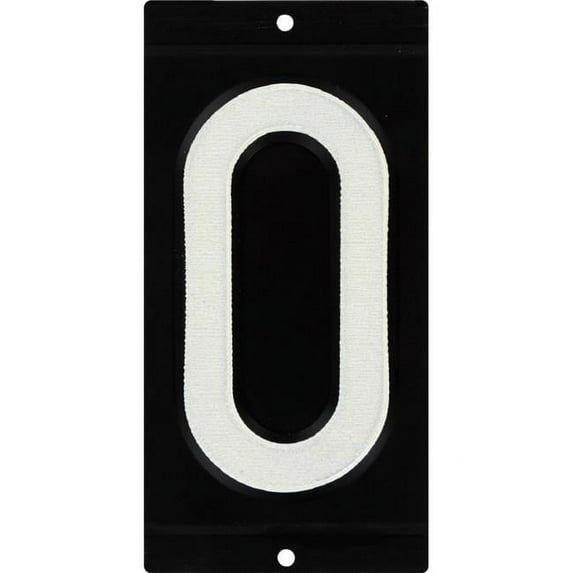 Hillman Group 841654 3 in. Nail-On Reflective Aluminum House Number - 0 - 5 Piece
