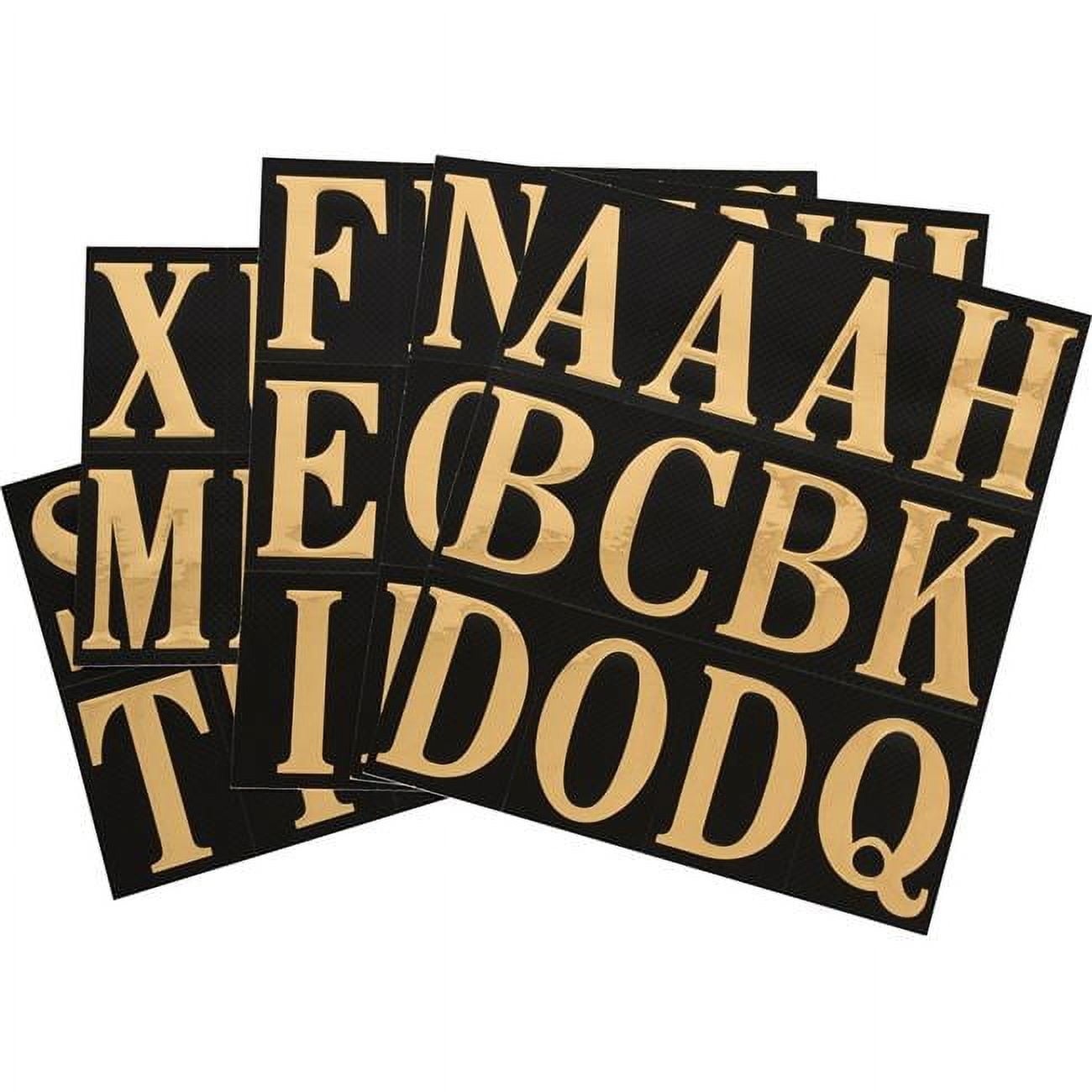 Hillman Group 842268 2 in. Black & Gold Glossy Mylar Square Cut Self