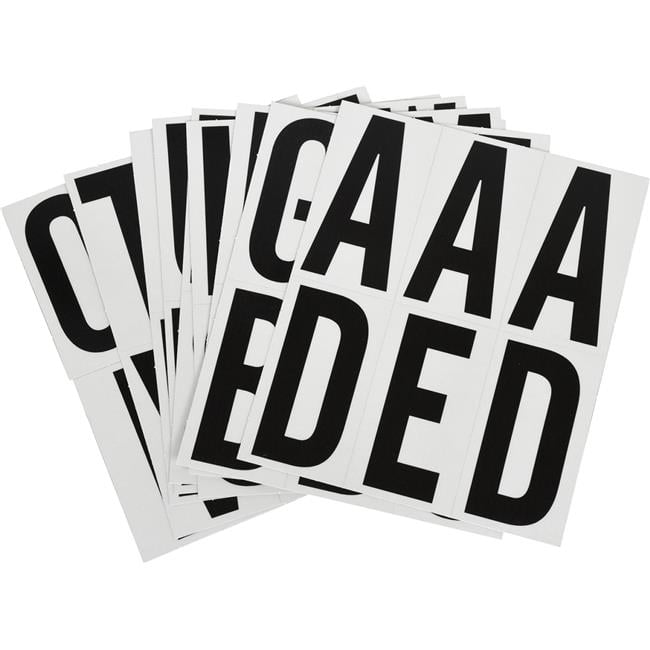 3" Black and Silver Reflective Adhesive Letter Kit