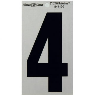 Headline Sign 2570 Stick-On EZ Block Letters and Numbers, Black on White,  1-Inch