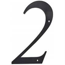 Hillman Group 847376 6 in. Nail-On Black Plastic House Number - 2