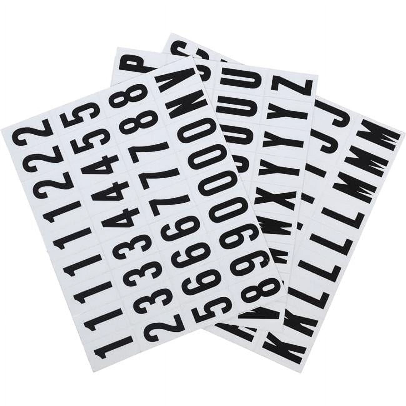 608 Pieces 8 Sheets Letters Stickers Self Adhesive Vinyl Letter Alphabet  Number Stickers Mailbox Numbers Sticker, Decals for Classroom Decor, Sign,  Door, Business (Black, 1 Inch)