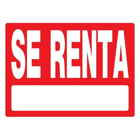 Hillman Group 848857 18 x 24 in. Styrene for Rent Sign - 6 Piece