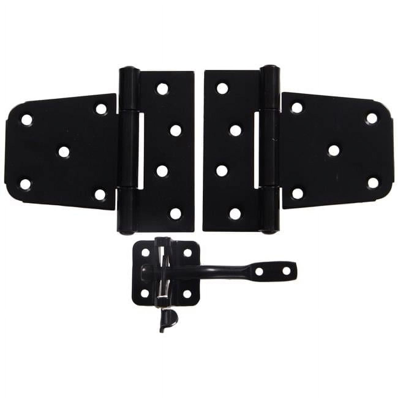 Hillman Group 851371 Carded - Ornamental Gate Hardware Kit, Black