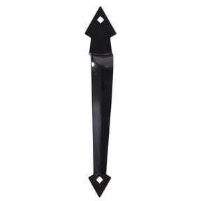 Hillman Group 851660 Carded - Ornamental Gate Pull, Black - 7 in.