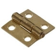 thumbnail image 1 of Hillman Group 851731 Carded - Light Narrow Hinges Fixed Pin, Brass Plated - 1.5 in., 1 of 3