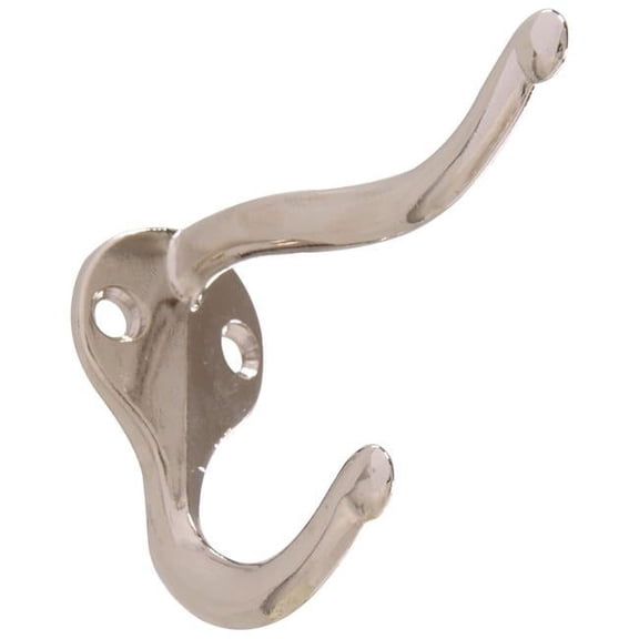 Hillman Group 852275 Carded - Coat & Hat Hooks Nickel