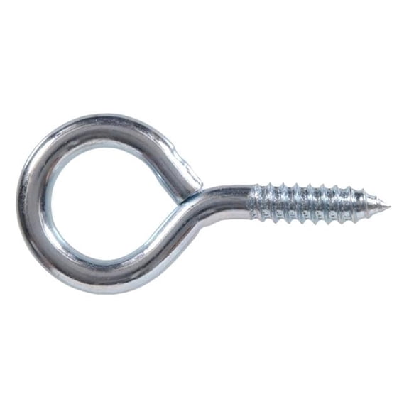 Hillman Group 852411 Carded - Small Zinc Screw Eyes, 0.063 x 0.5 in.