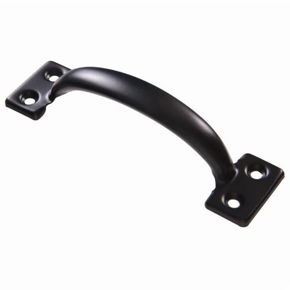 Hillman Group 852523 Carded - Utilty Pull, Black - 5.5 in.