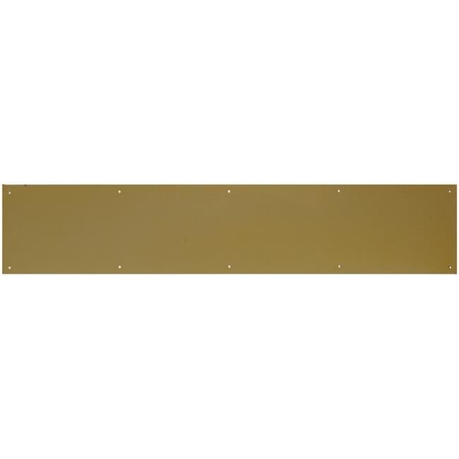 30-inch Polished Brass Door Kick Plate with Mounting Hardware