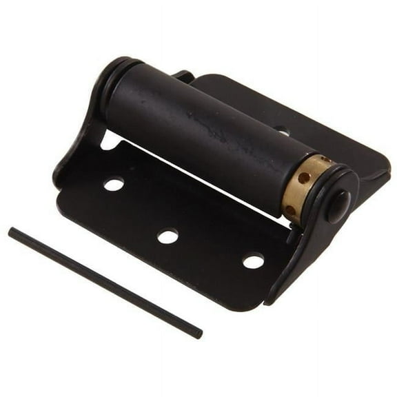 Hillman Group 852868 Carded - Adjustable Spring Door Hinges, Black - 3 in.