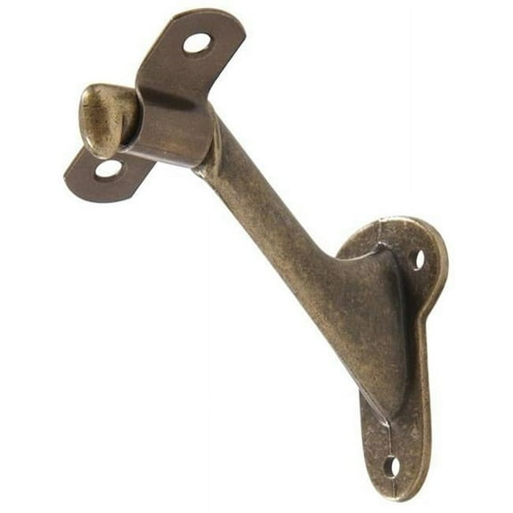 Hillman Group 852871 Polished Brass - Utility Handrail Brackets, Antique Brass