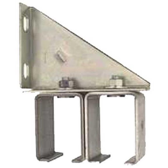 Hillman Group 853171 Polished Brass Adjustable Double Box Rail Bracket Galvanized