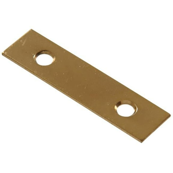 Hillman Group 851505 Carded - Mending Brace Plates, Solid & Brite Brass - 2 in.