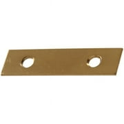 Hillman Group  Carded - Mending Brace Plates, Solid & Brite Brass - 2 in.