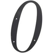 Hillman Group RSC 5028730 6 in. Number 0 Reflective Plastic Nail-On House Number, Black - Pack of 3