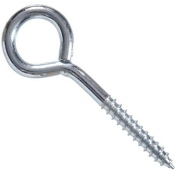 Hillman Hardware Essentials 321141 Lag Screw Eye Bolt 1/4"- 20 x 3" Zinc-Plated