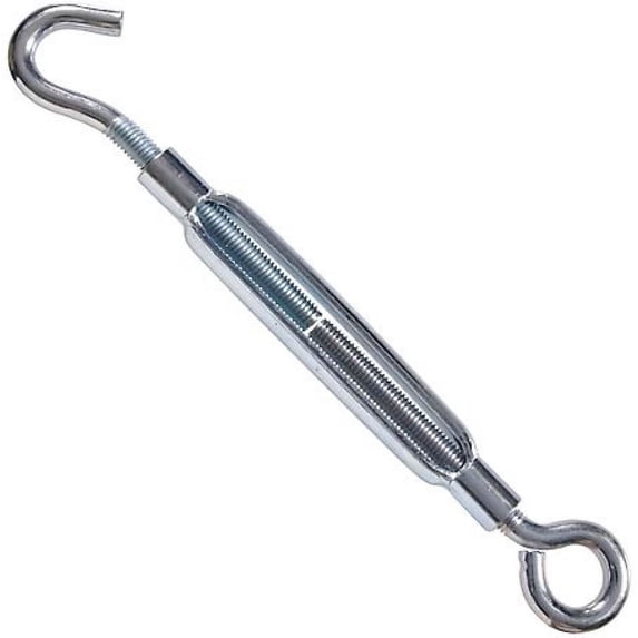 Hillman Hardware Essentials 321890 Hook/Eye Turnbuckle Zinc 1/2"-13 x 19-1/2"