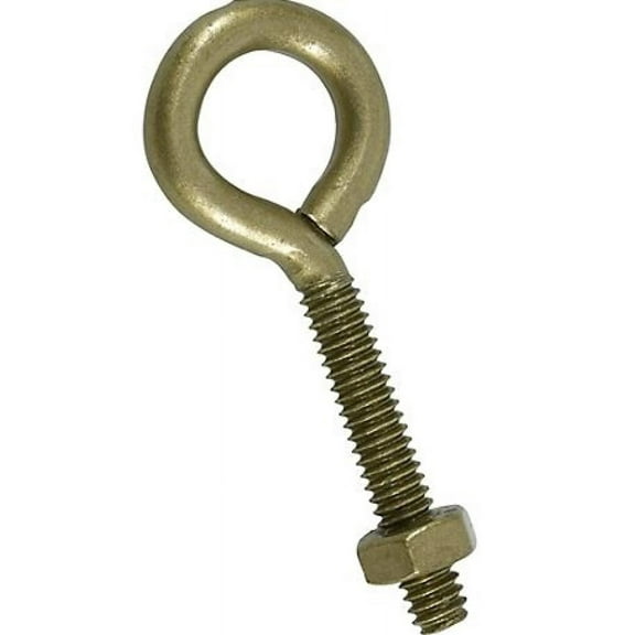 Hillman Hardware Essentials 322610 Forged Eye Bolt with Hex Nut 1/4"-20 X 2-1/2"