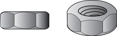 Hillman Hex Nut 1/2 " Zinc Dichromate Grade 8 Box 50