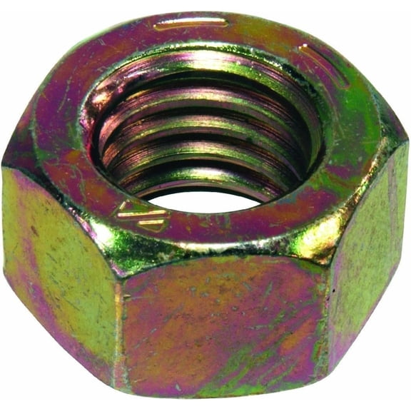 Hillman Hex Nut 1/2 " Zinc Dichromate Grade 8 Box 50