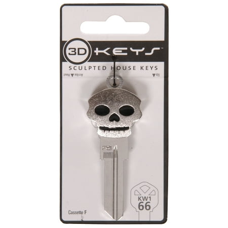 Hillman Hm #66 3d Silver Skull Key