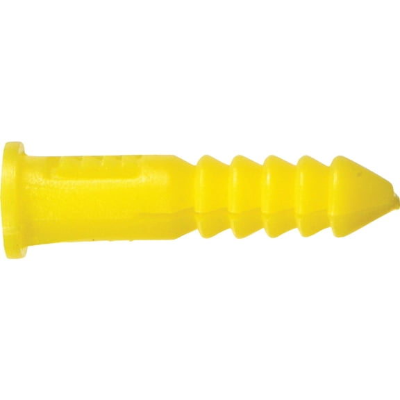Hillman Hollow Wall Anchor Plastic Screw-In - Easy Installation - 100 Box, Size 4-6-8