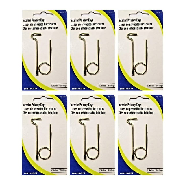 Hillman Interior Privacy Keys 1 Kwikset 1 Schalge Doorknob Emergency