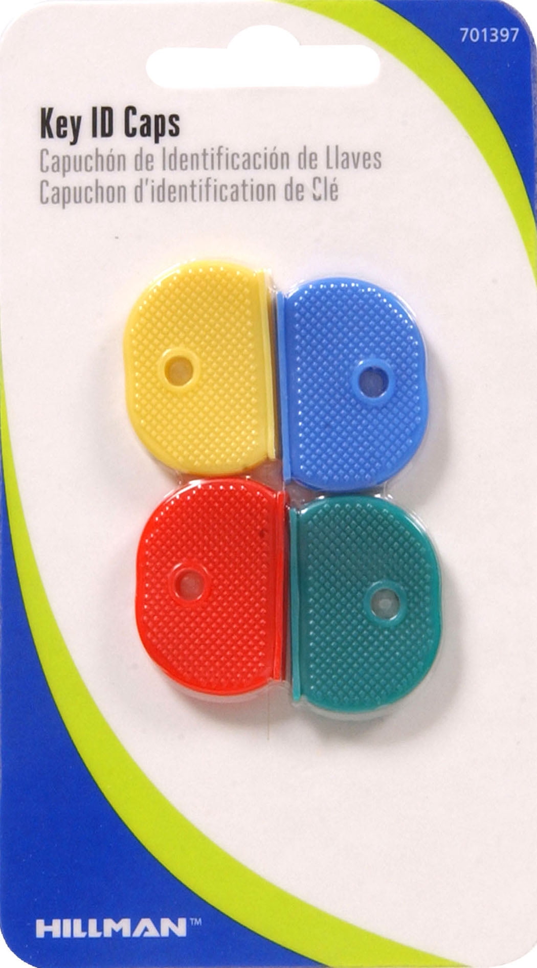 Hillman Key ID Caps with Assorted Colors, 4 Count - Walmart.com