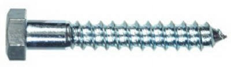 Hillman Lag Screw Hex Head Zinc-Plated - 5/16 In x 4 In - Gray — Construction & DIY Use, Standard Hardware Spec