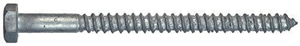 Hillman 1/4 in. x 4 in. L Hex Hot Dipped Galvanized Steel Lag Screw 100 pk