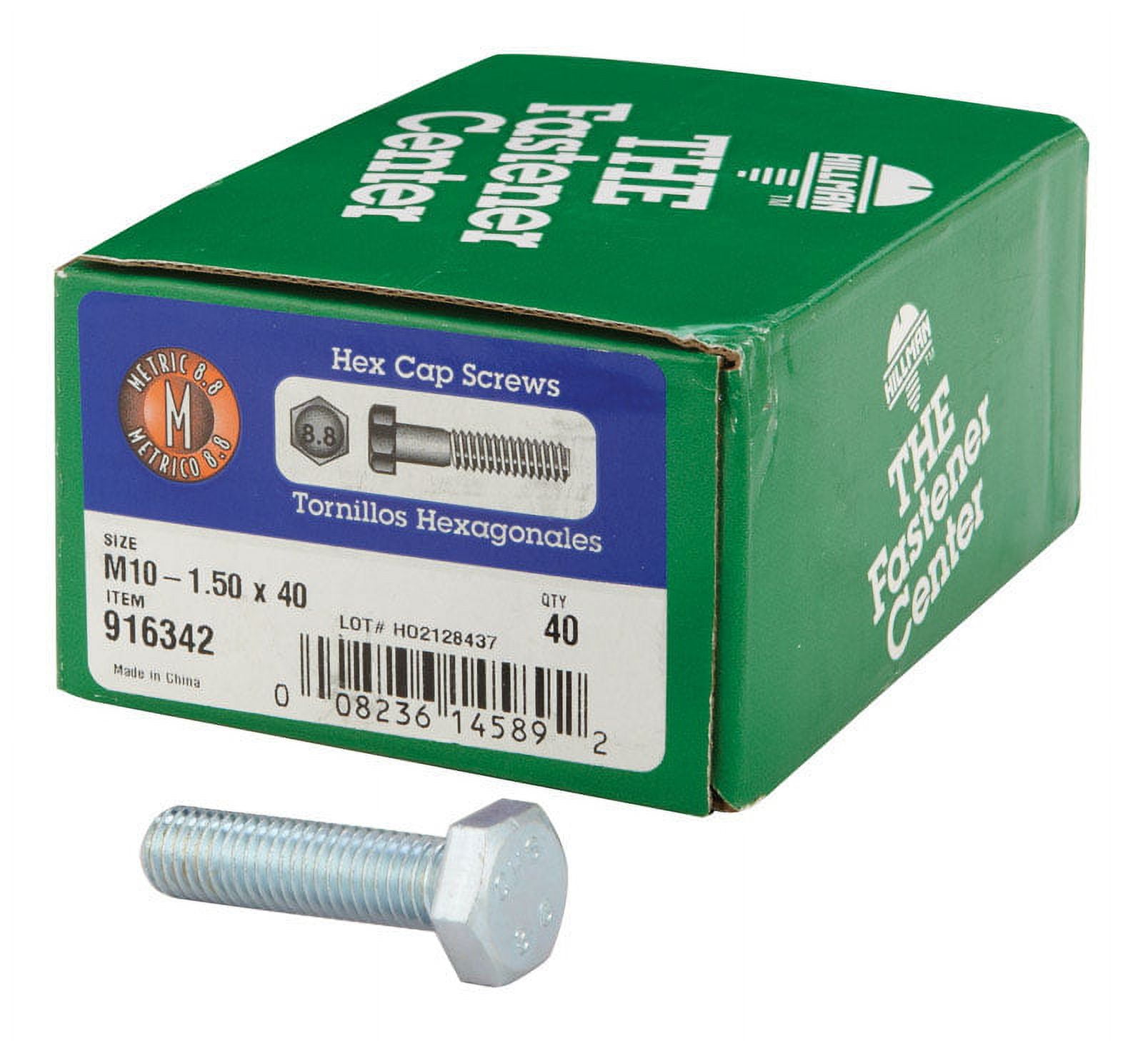 Hillman 1/2 in. D X 3 in. L Heat Treated Zinc Steel Hex Head Cap Screw 50 pk Hillman 1/2 in. D X 3 in. L Heat Treated Zinc Steel Hex Head Cap Screw 50 pk