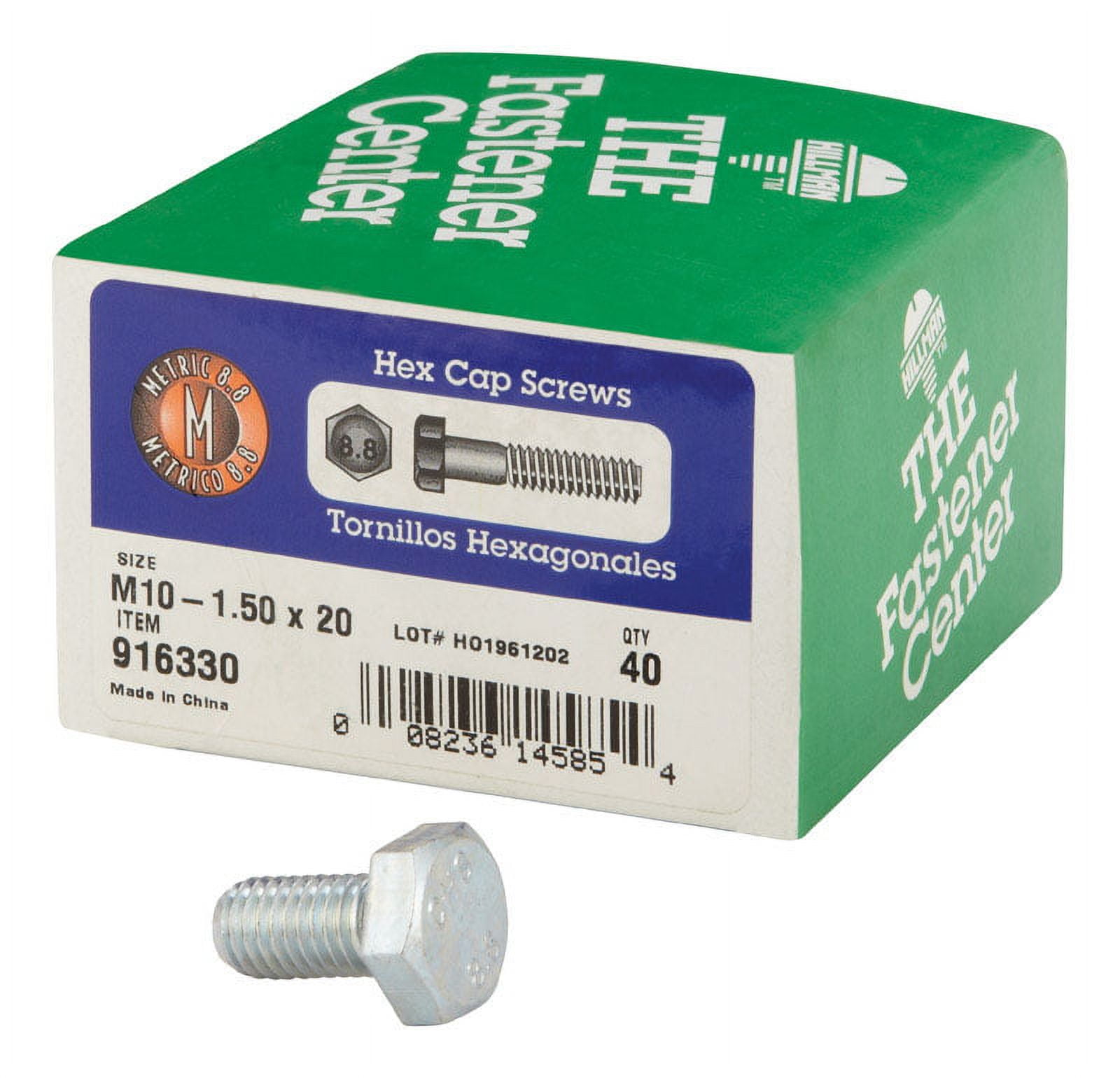 Hillman 3/4 in. D X 4-1/2 in. L Heat Treated Steel Hex Head Cap Screw 20 pk Hillman 3/4 in. D X 4-1/2 in. L Heat Treated Steel Hex Head Cap Screw 20 pk