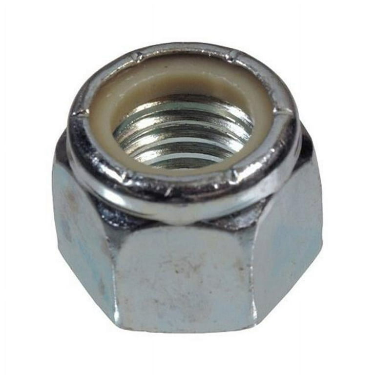 Hillman M8-1.25 mm Zinc-Plated Steel Metric Nylon Lock Nut 50 pk Hillman M8-1.25 mm Zinc-Plated Steel Metric Nylon Lock Nut 50 pk