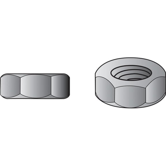 Hillman Machine Screw Nut Hex Head Box 100
