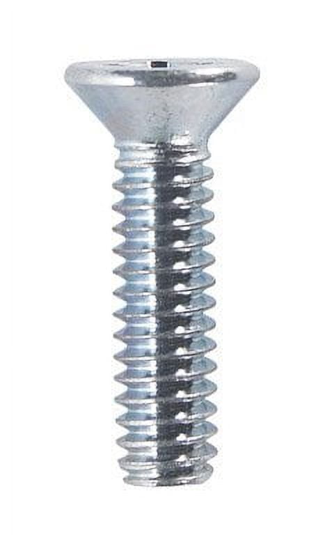 Hillman Machine Screw Phillips Flat Head Zinc-Plated - 100 Count, 1/4"-20 x 1", Gray — Construction & DIY Use, Standard Hardware Spec
