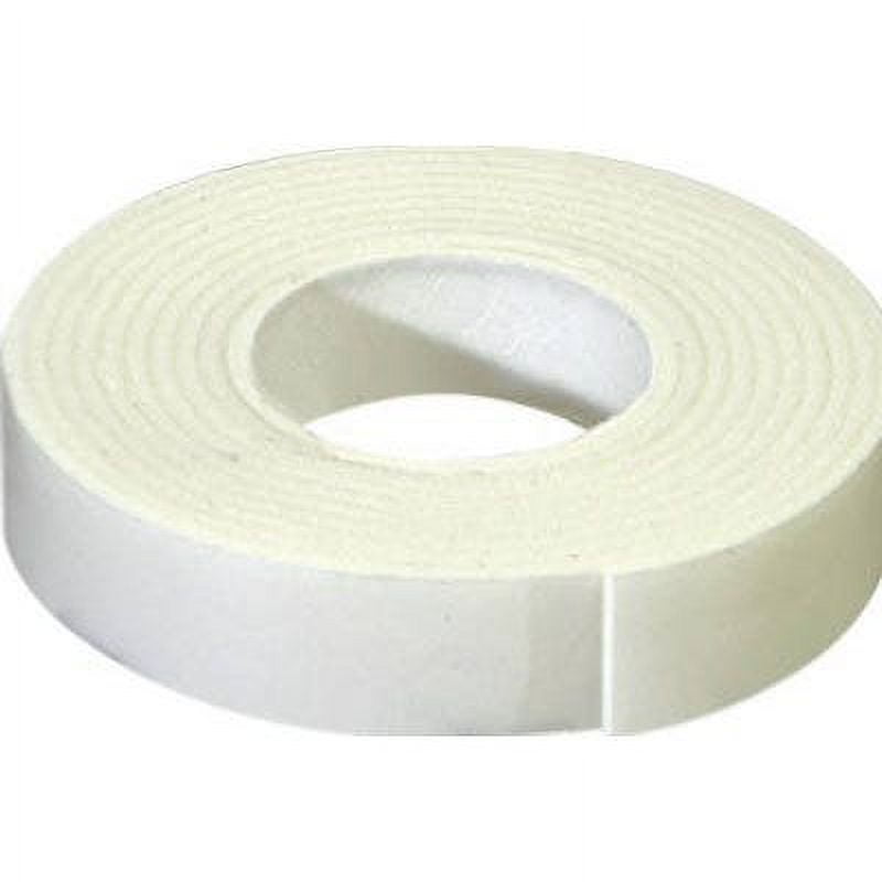 Hillman Mounting Tape, DoubleSided Adhesive, White, 1/2 x 42In. 1