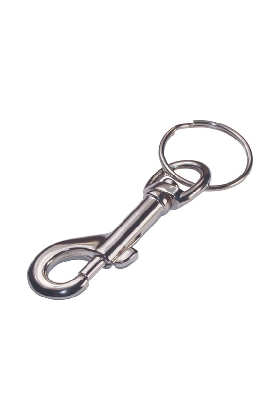 Nickel Belt Snap Key Ring