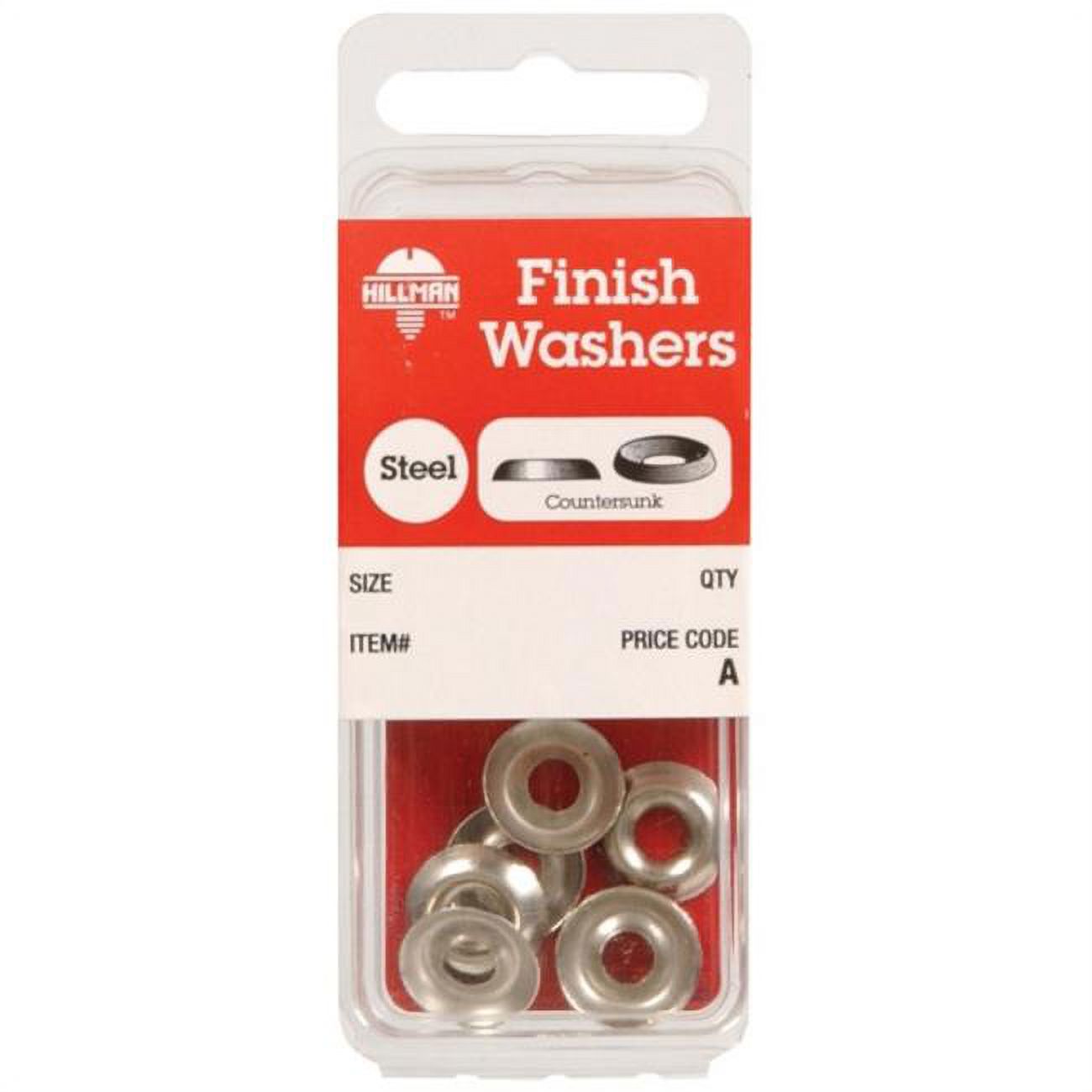 Hillman Nickel-Plated Steel .190 in. Finish Washer 10 pk - image 1 of 2