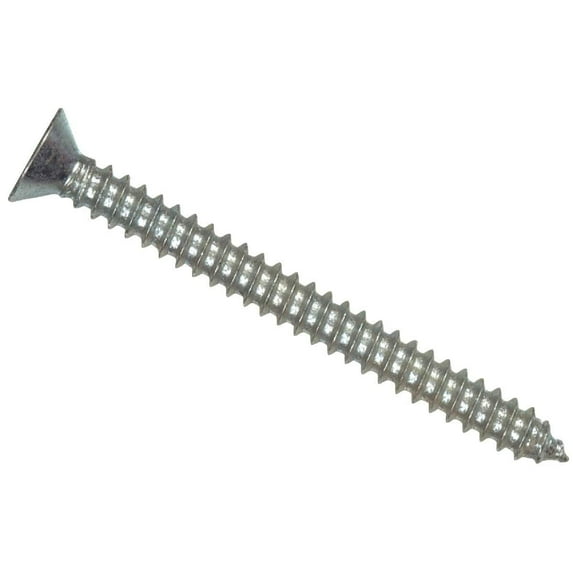 Hillman Sheet Metal Screws No. 10 X 1-1/2 " Phillips Flat Head Box 100
