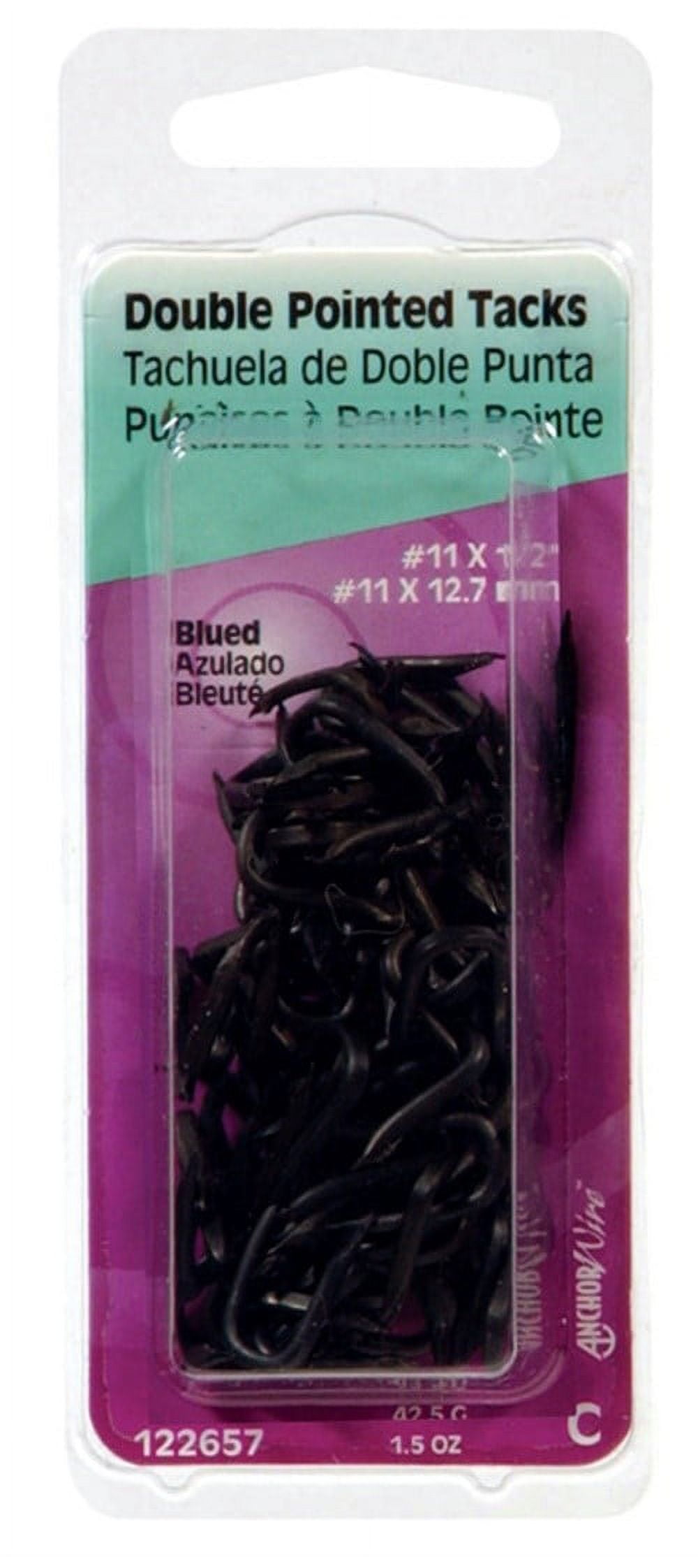 Hillman No. 11 X 1/2 in. W X 0.5 in. L Blue Steel Double Point Tack Staple 11 Ga. 1-1/2 oz Hillman No. 11 X 1/2 in. W X 0.5 in. L Blue Steel Double Point Tack Staple 11 Ga. 1-1/2 oz