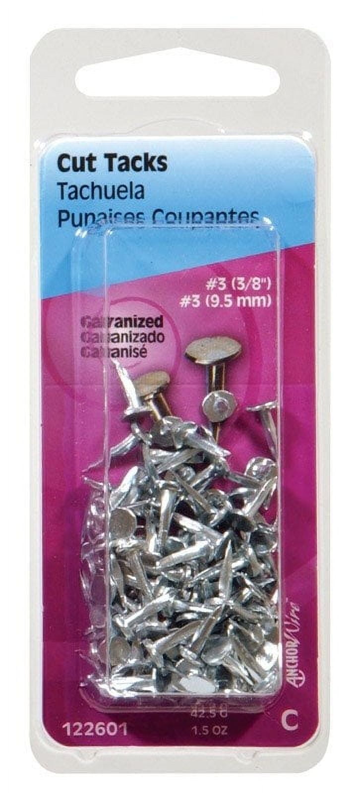 Hillman No. 3 X 3/8 in. L Blue Steel Cut Tacks 1.75 pk Hillman No. 3 X 3/8 in. L Blue Steel Cut Tacks 1.75 pk