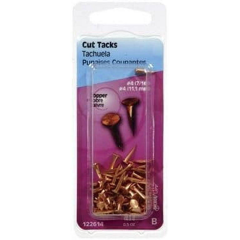 Hillman No. 4 X 7/16 in. L Copper Cut Tacks 0.5 pk Hillman No. 4 X 7/16 in. L Copper Cut Tacks 0.5 pk