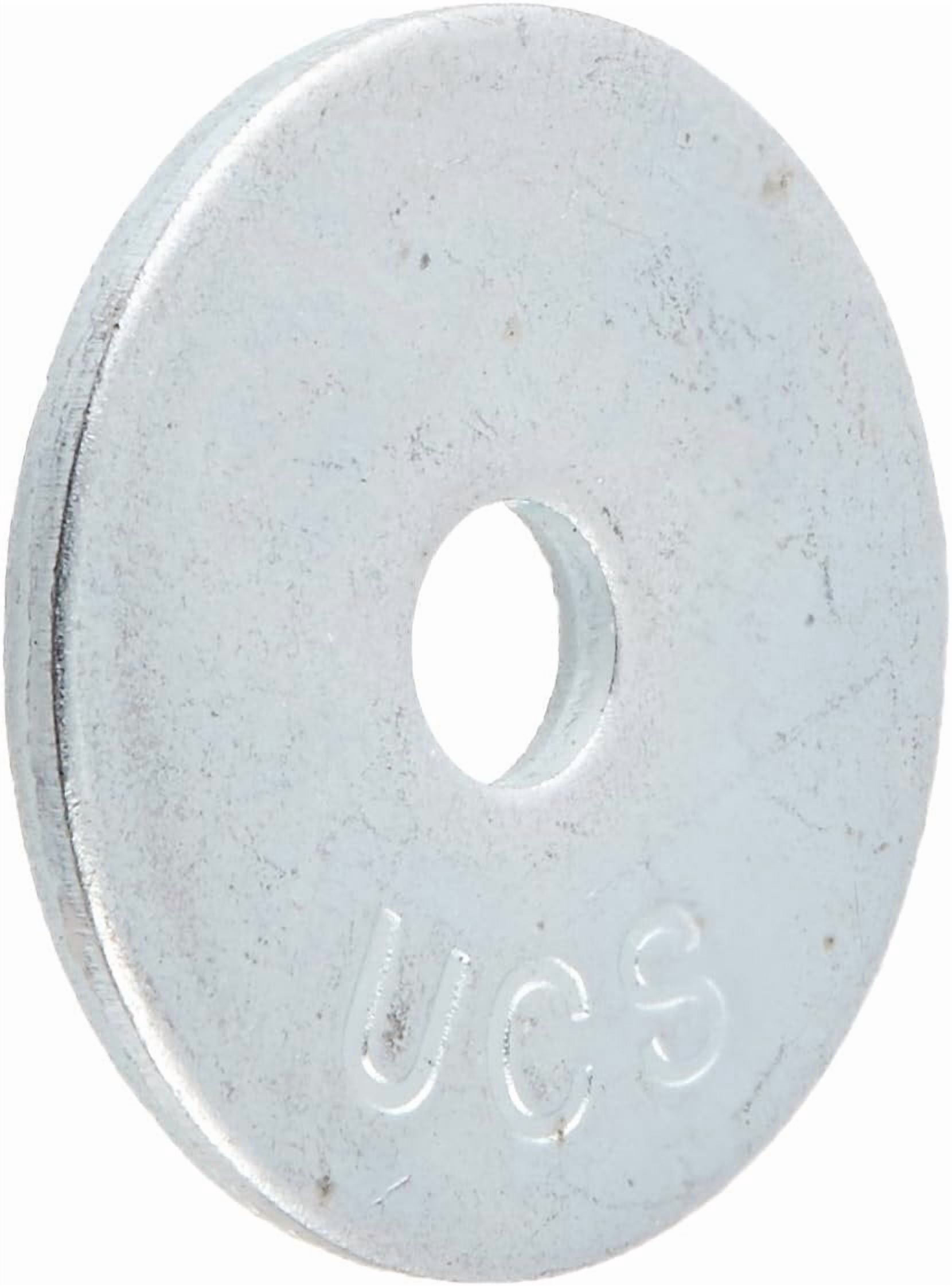 Hillman Fender Washer Zinc Plated Steel - General Use - 100/Box, No. 6, Silver