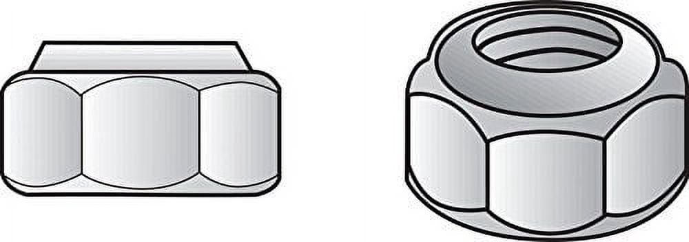 Hillman Nylon Insert Lock Nuts 5/8 " Zinc Coarse Steel 25 / Box