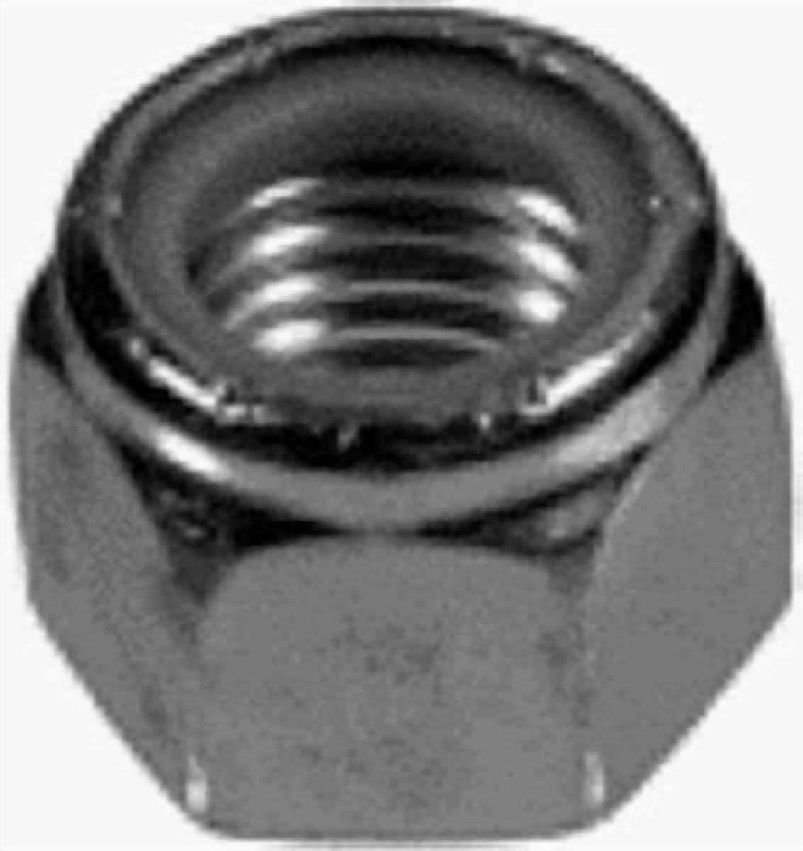 Hillman Nylon Insert Lock Nuts 7/16 " Zinc Coarse Steel 50 / Box